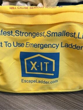 X-IT Yellow Emergency Escape Ladder Bag